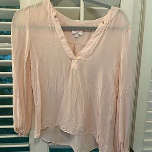 Parker light pink blouse xs
